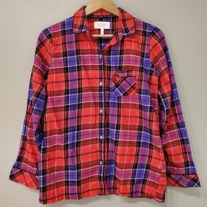 Victoria's Secret Plaid Pajama Top - Size XS